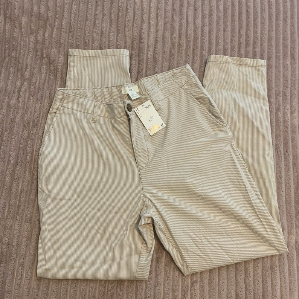 H&M- high waisted tapered legged pants